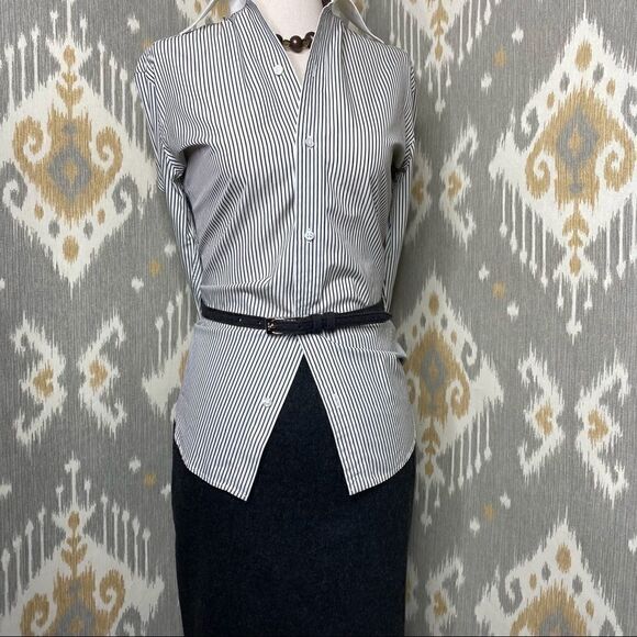 Ralph Lauren Grey Cashmere Flannel Pencil Skirt - Picture 6 of 16